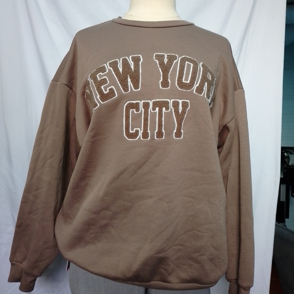 Justify Brown New York City Sweater
